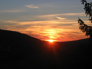 Hochschwarzwald -  herbstlicher Sonnenuntergang